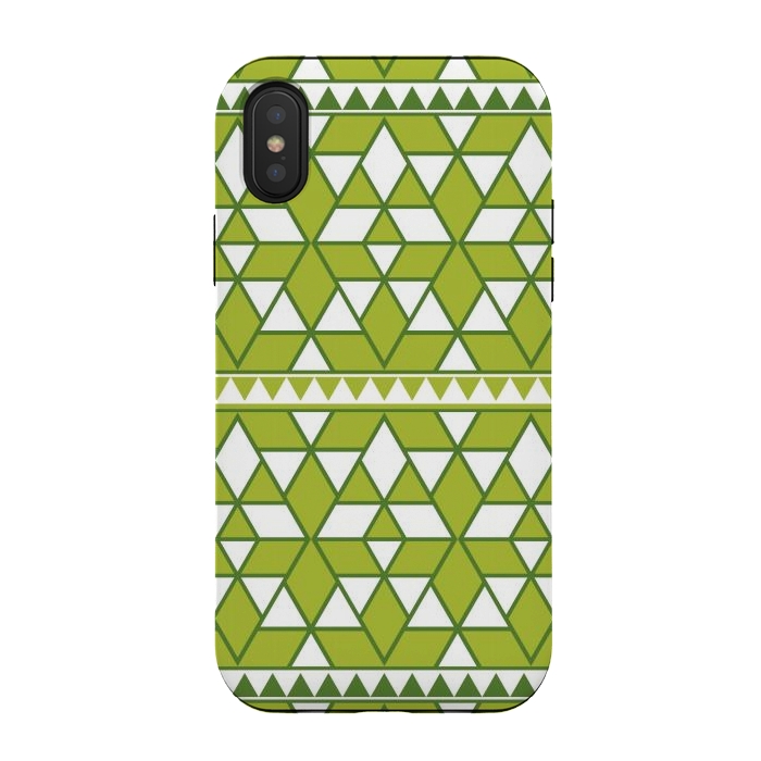 iPhone Xs / X StrongFit green triangle by TMSarts