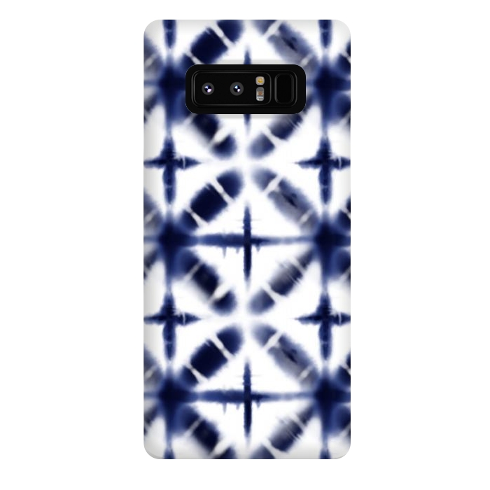 Galaxy Note 8 StrongFit Shibori inky blues by Melissa Pedersen