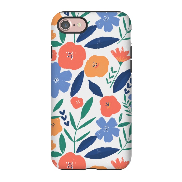 iPhone 7 StrongFit bold minimal flower pattern by lauradidthis