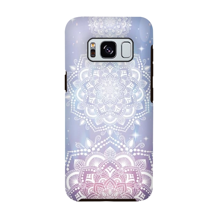 Galaxy S8 StrongFit Purple sparkling mandala by Jms