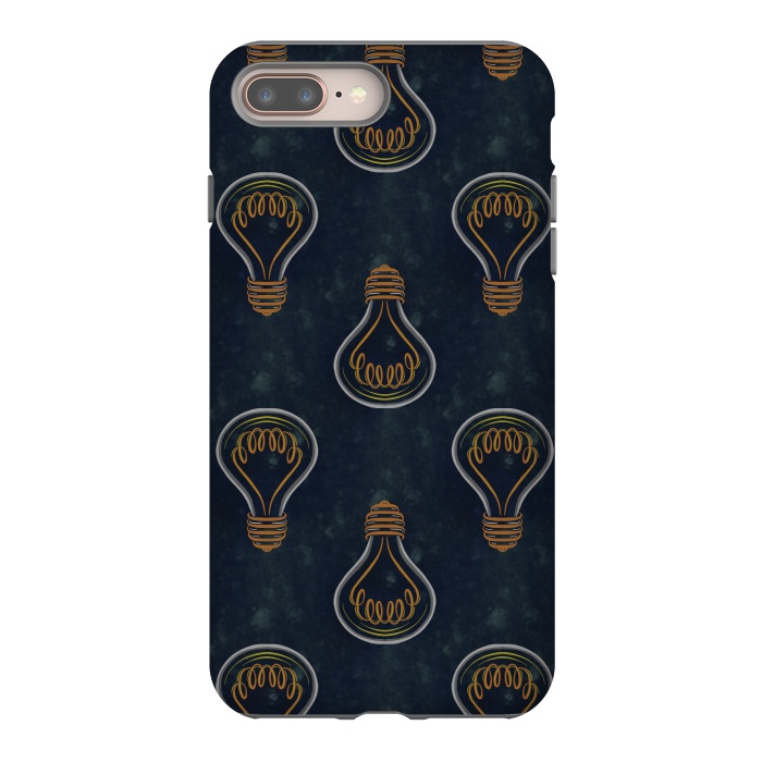 iPhone 7 plus StrongFit Bright Ideas - Vintage lightbulbs by Melissa Pedersen