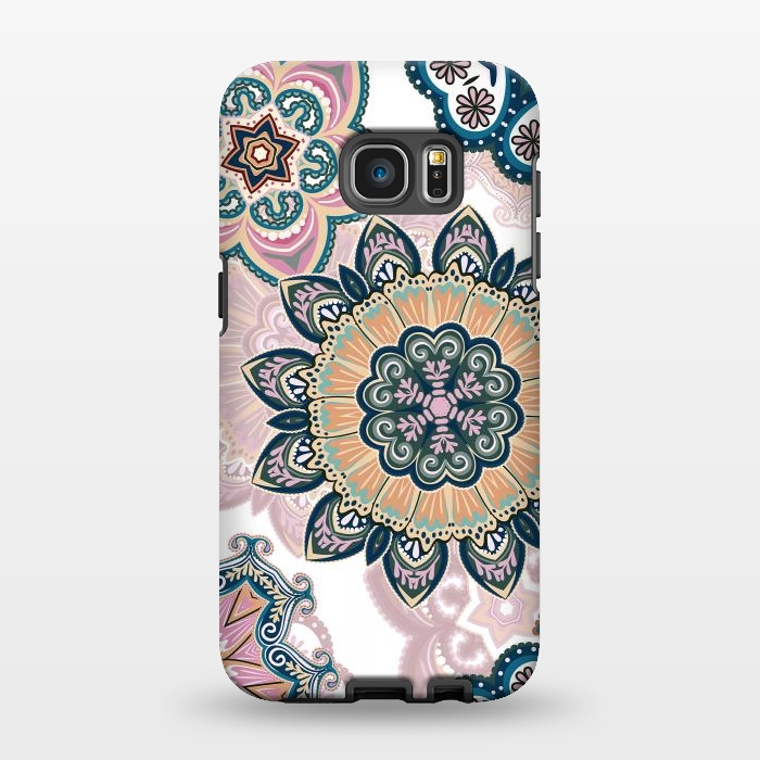 Galaxy S7 EDGE StrongFit Pastel Colors Mandala  by ArtsCase