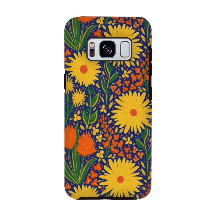 Galaxy S8 StrongFit Summer Wildflowers by Melissa Pedersen