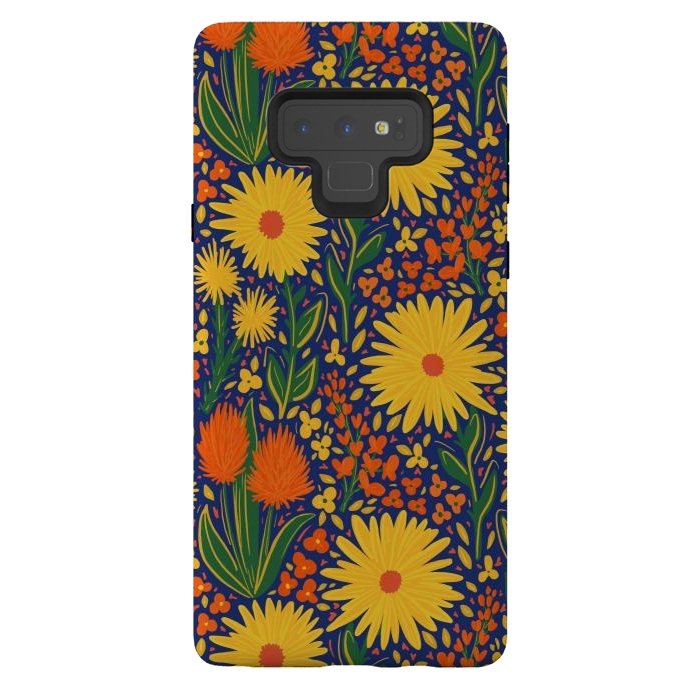 Galaxy Note 9 StrongFit Summer Wildflowers by Melissa Pedersen