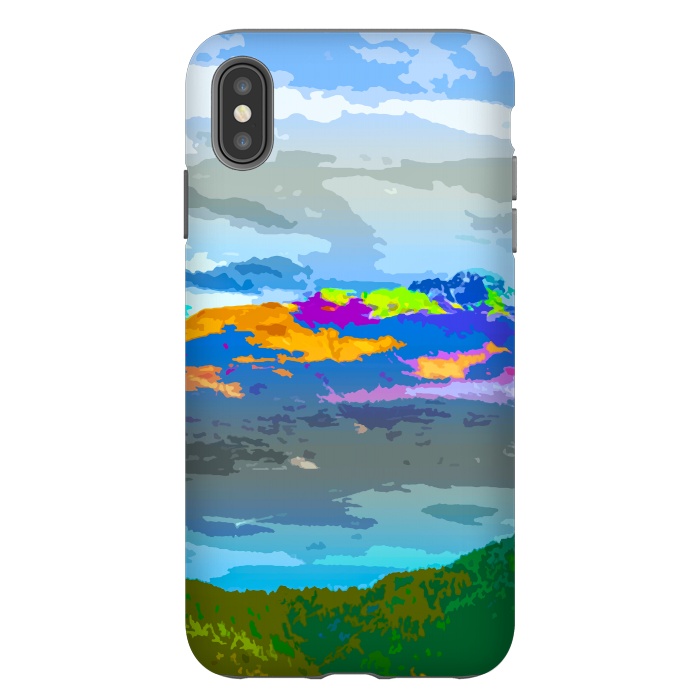 iPhone Xs Max StrongFit Mountain Color by Creativeaxle