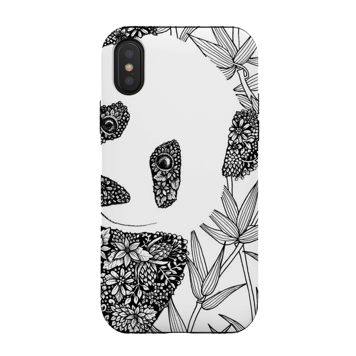 iPhone Xs / X StrongFit Pop-In Panda by gingerlique
