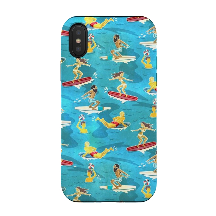 iPhone Xs / X StrongFit Old School Surf by gingerlique