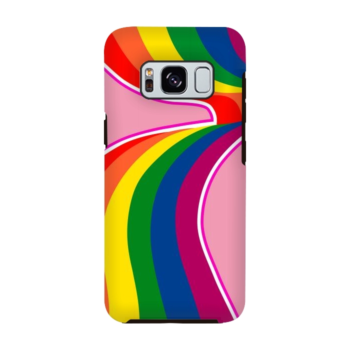 Galaxy S8 StrongFit arco-iris pop by Carolina Escobar Sánchez