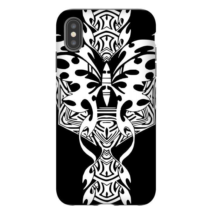 iPhone Xs Max StrongFit Tribal butterfly  by Josie