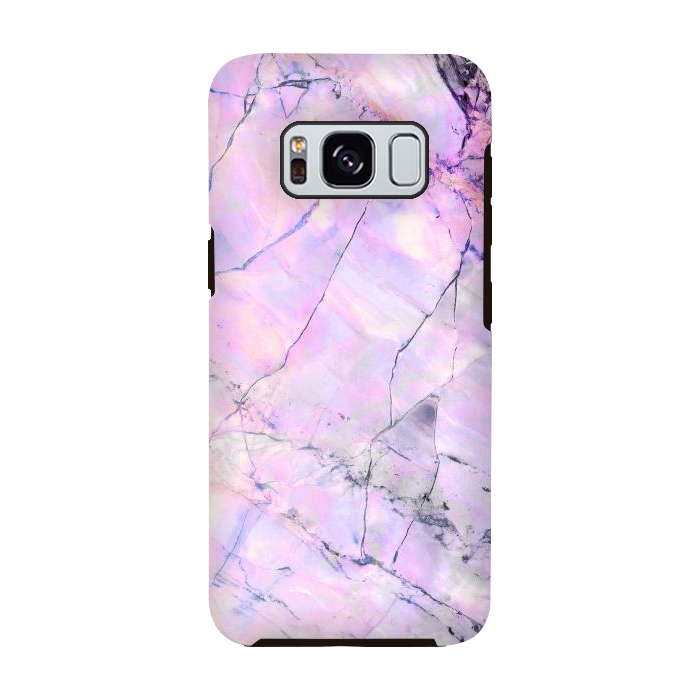 Galaxy S8 StrongFit Iridescent pastel marble by Oana 