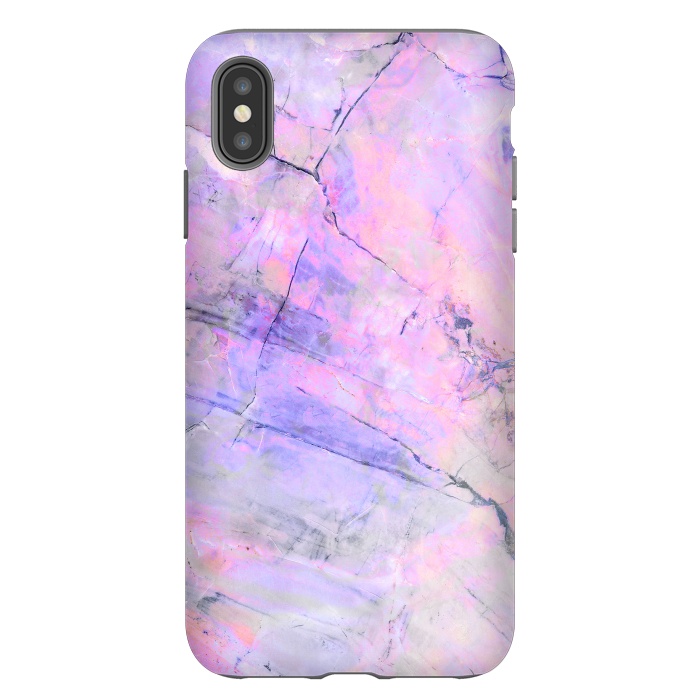 iPhone Xs Max StrongFit Purple pink pastel marble by Oana 
