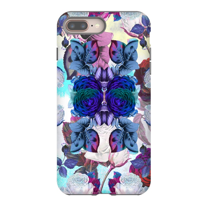 iPhone 7 plus StrongFit Blue roses by Oana 