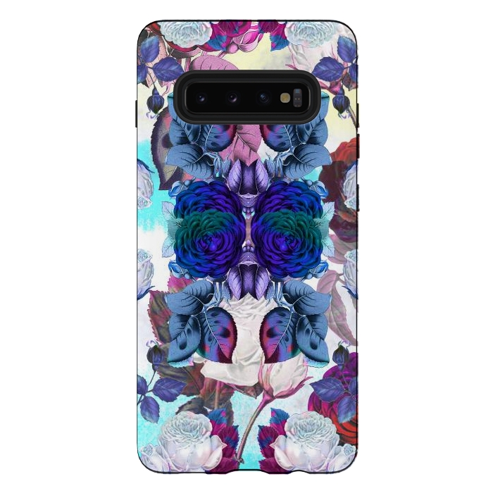 Galaxy S10 plus StrongFit Blue roses by Oana 