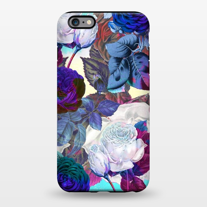 iPhone 6/6s plus StrongFit Blue white roses botanical illustration by Oana 