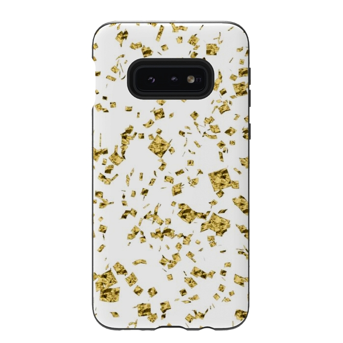 Galaxy S10e StrongFit Gold Flakes by Ashley Camille