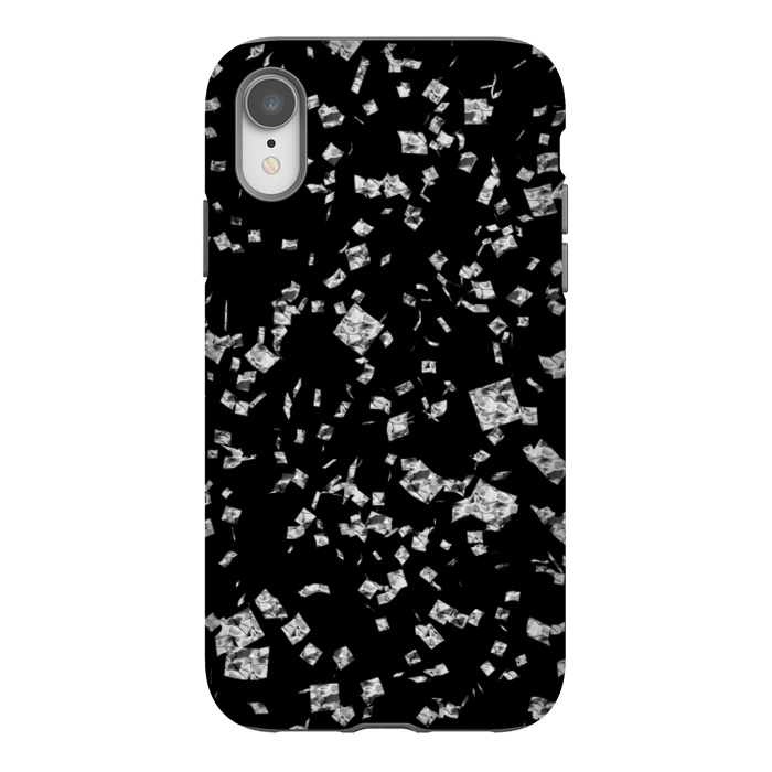 iPhone Xr StrongFit Silver Flakes by Ashley Camille