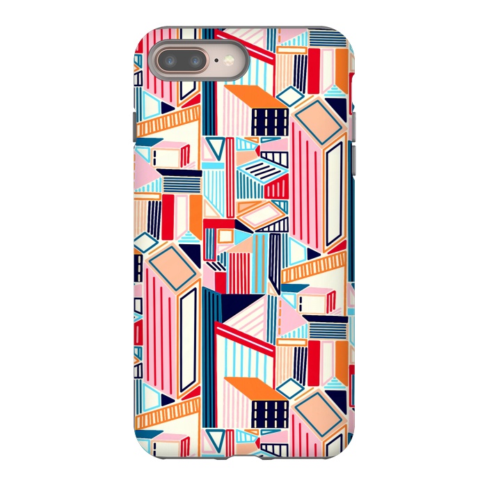 iPhone 7 plus StrongFit Abstract Minimalism City (Bright & Warm)  by Tigatiga