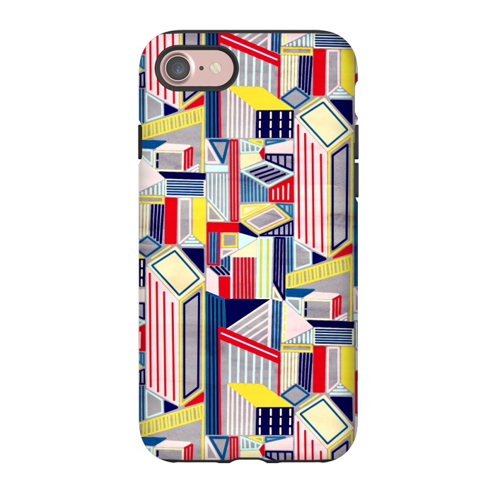 iPhone 7 StrongFit Abstract Minimalism City (Textured & Bright)  by Tigatiga