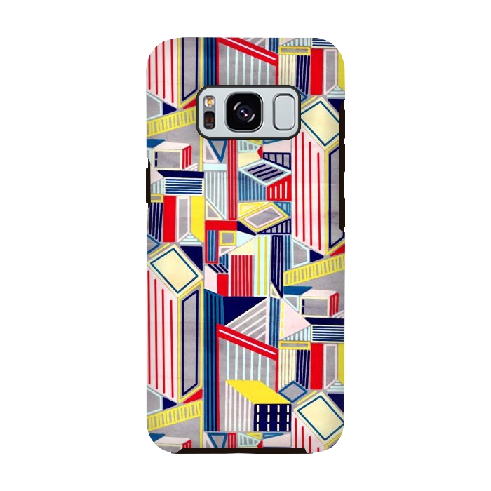 Galaxy S8 StrongFit Abstract Minimalism City (Textured & Bright)  by Tigatiga
