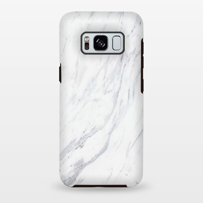 Galaxy S8 plus StrongFit Pure-White-Marble by ''CVogiatzi.