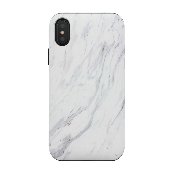 iPhone Xs / X StrongFit Pure-White-Marble by ''CVogiatzi.