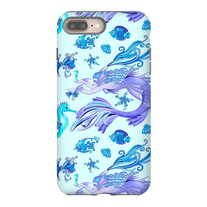 iPhone 7 plus StrongFit Mystic Mermaid Fairy Purple Creature by BluedarkArt