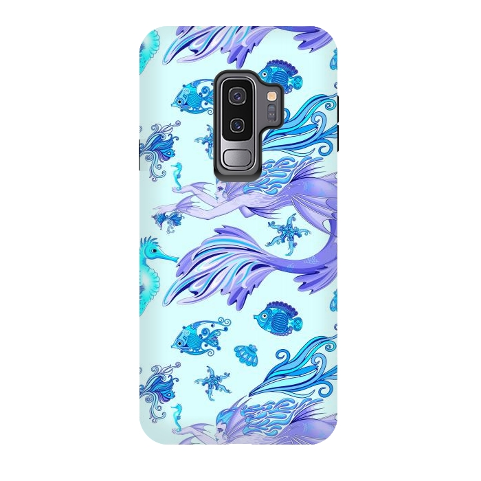 Galaxy S9 plus StrongFit Mystic Mermaid Fairy Purple Creature by BluedarkArt