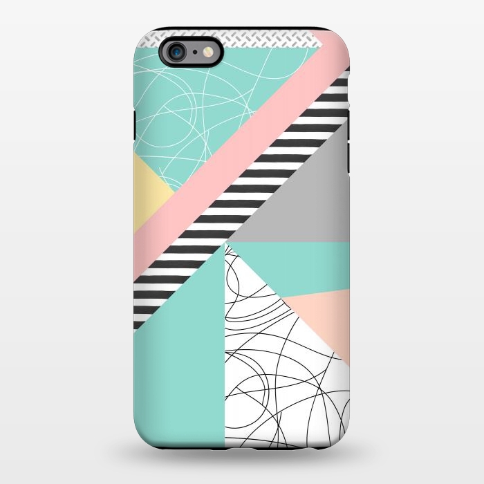iPhone 6/6s plus StrongFit Modern mint geometric abstract minimal design by InovArts