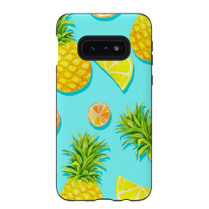 Galaxy S10e StrongFit pineapple and grapefruit by haroulita