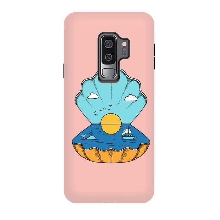 Galaxy S9 plus StrongFit Shell Nature Pink by Coffee Man