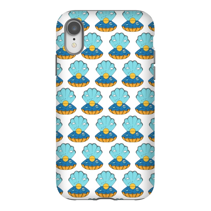 iPhone Xr StrongFit Shell Nature Pattern by Coffee Man
