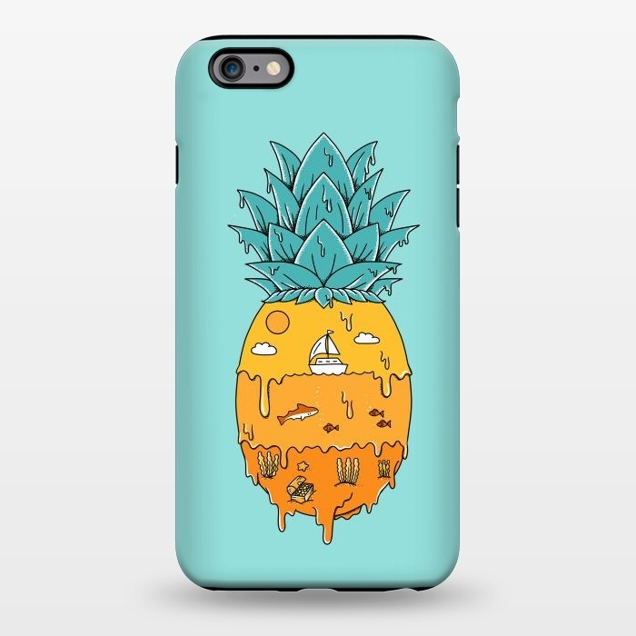 iPhone 6/6s plus StrongFit Pineapple Landscape green by Coffee Man