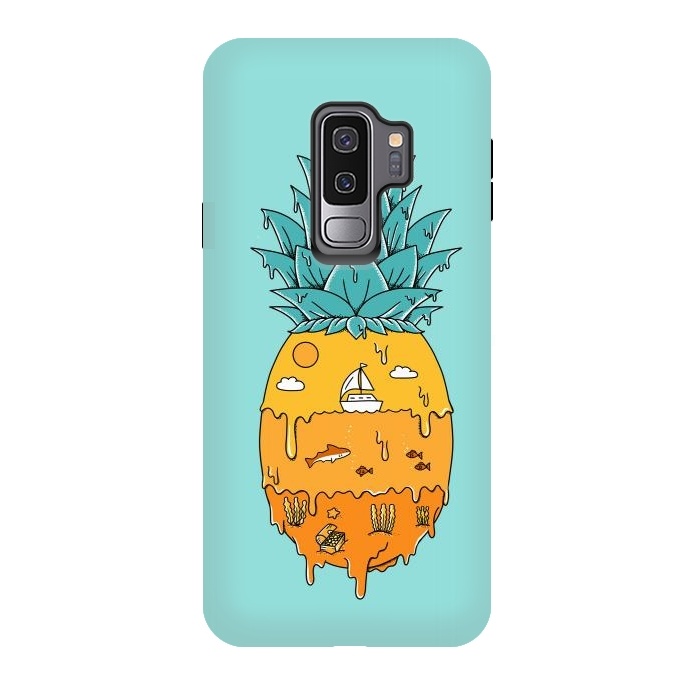 Galaxy S9 plus StrongFit Pineapple Landscape green by Coffee Man