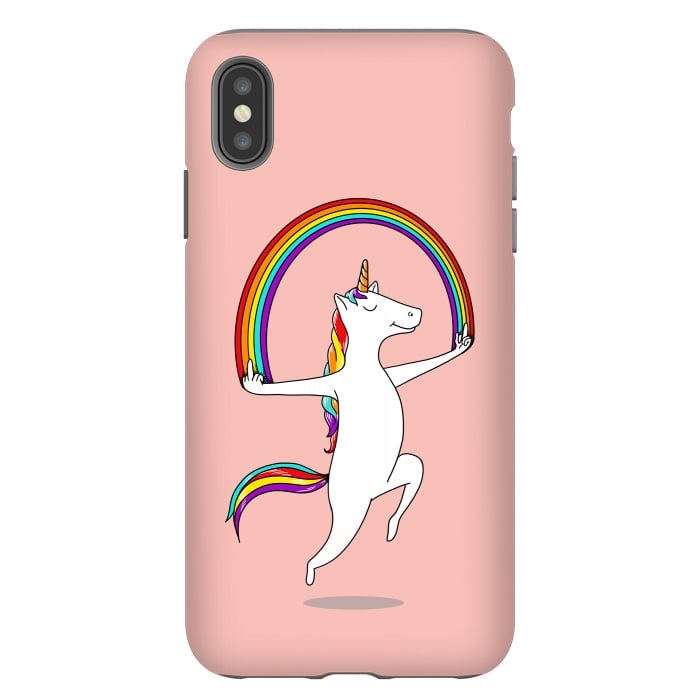 iPhone Xs Max StrongFit Unicorn Magic pink by Coffee Man