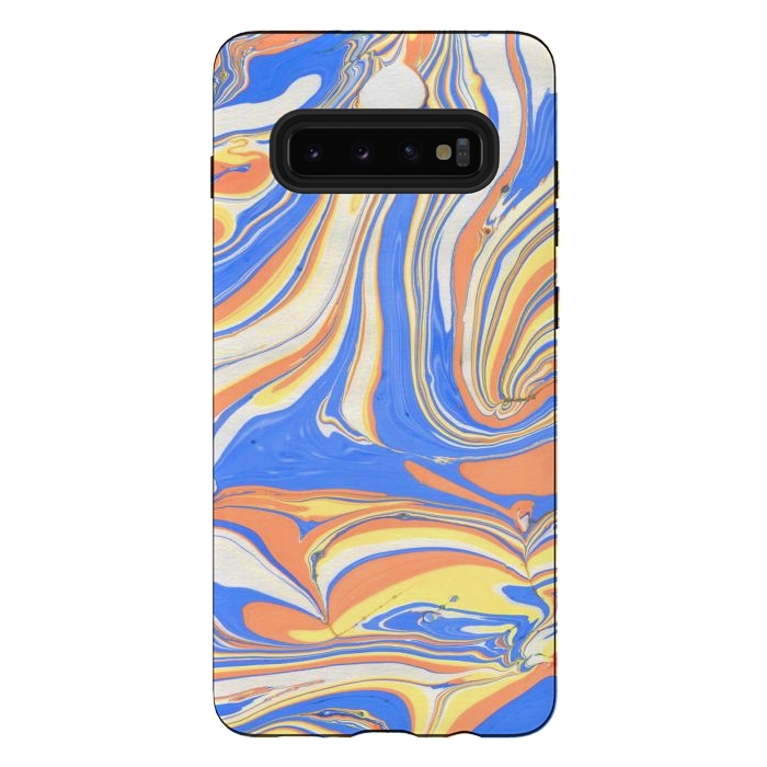Galaxy S10 plus StrongFit funky marble by haroulita