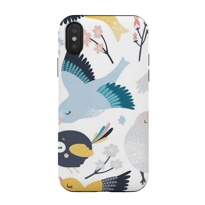 iPhone Xs / X StrongFit birds pattern by haroulita