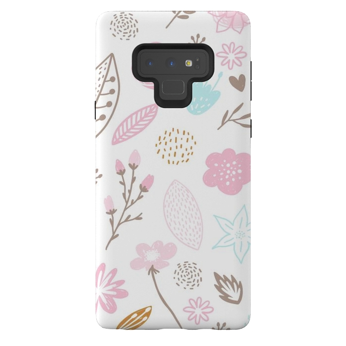 Galaxy Note 9 StrongFit multi floral pattern x by haroulita