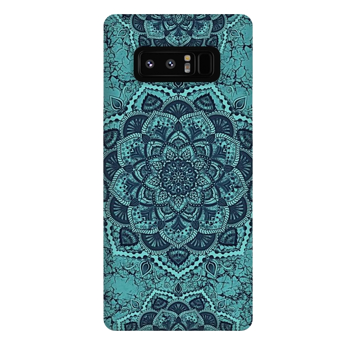Galaxy Note 8 StrongFit Mandala flower marble by Jms