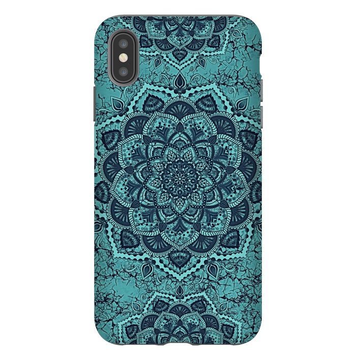 iPhone Xs Max StrongFit Mandala flower marble by Jms