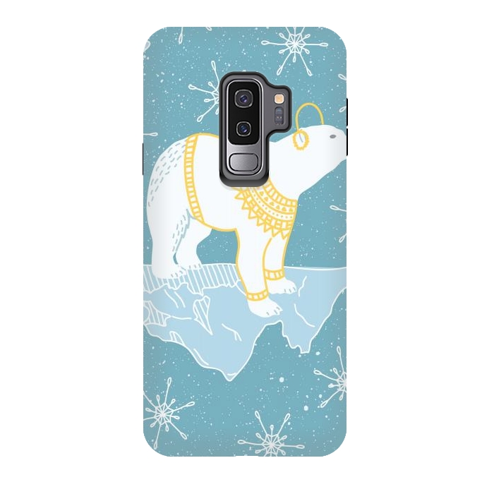 Galaxy S9 plus StrongFit white bear by haroulita