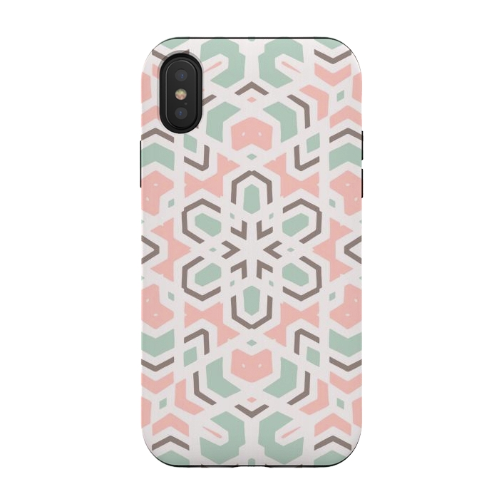 iPhone Xs / X StrongFit Faithful Kaleidoscope Mandala by Creativeaxle