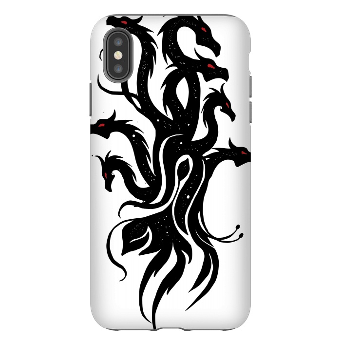 iPhone Xs Max StrongFit Dragon tribal art by Josie