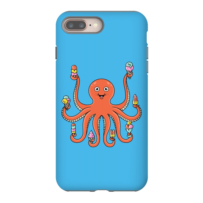 iPhone 7 plus StrongFit Octopus Ice Creams by Coffee Man