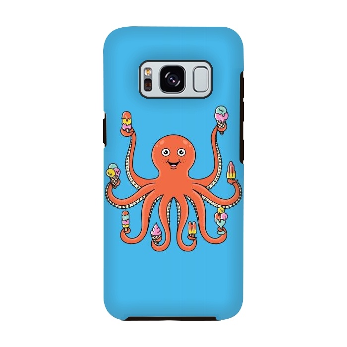 Galaxy S8 StrongFit Octopus Ice Creams by Coffee Man