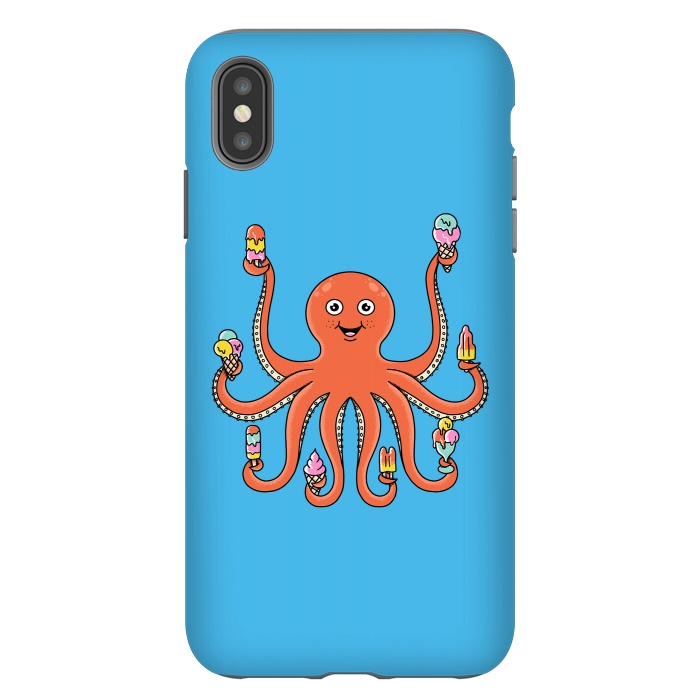 iPhone Xs Max StrongFit Octopus Ice Creams by Coffee Man