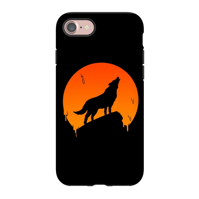 iPhone 7 StrongFit Wolf and Moon by Coffee Man
