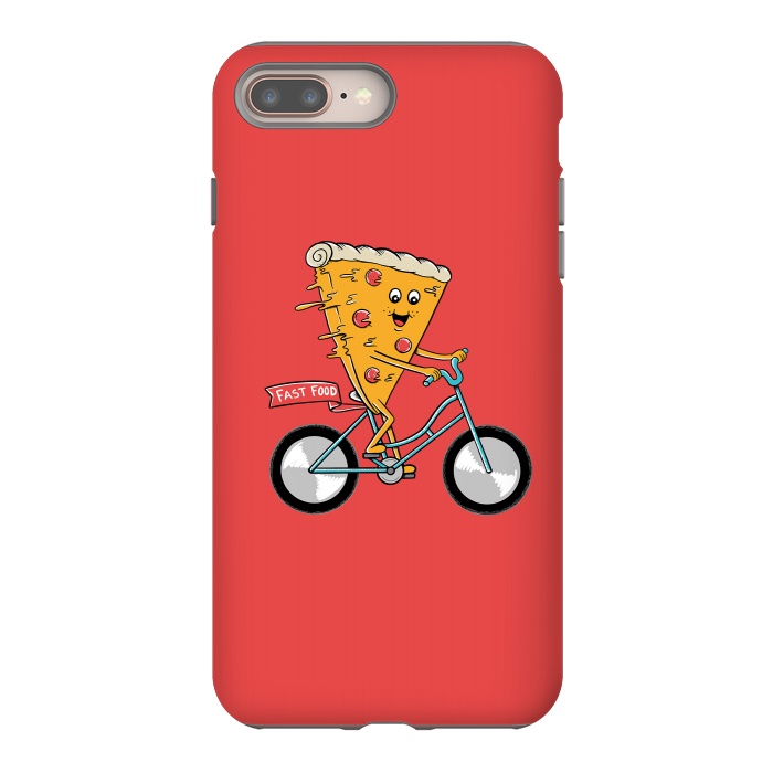 iPhone 7 plus StrongFit Pizza Fast Food Red by Coffee Man