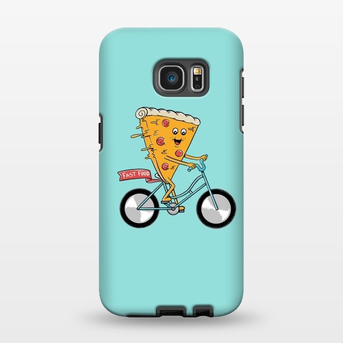 Galaxy S7 EDGE StrongFit Pizza Fast Food by Coffee Man