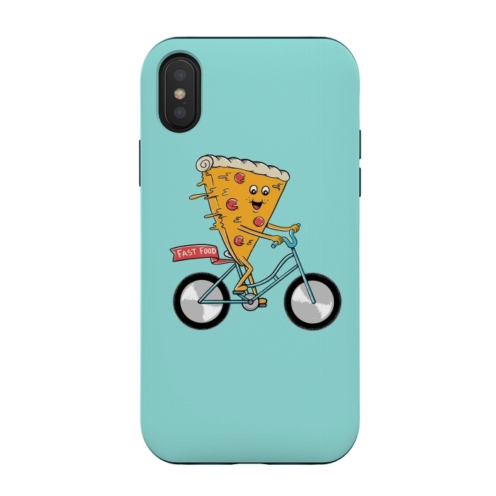 iPhone Xs / X StrongFit Pizza Fast Food by Coffee Man
