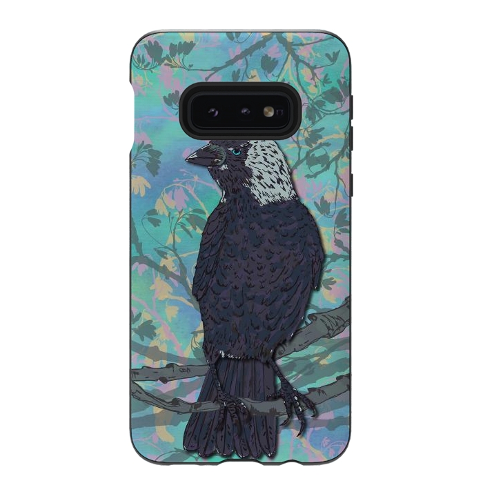Galaxy S10e StrongFit Forever Jackdaw by Lotti Brown
